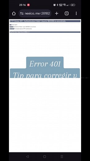 Solución error 401 para ingresar al SIGE