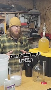 Making Hard Cider Day 9 Siphon and Racking Racking is the transfer of the cider into a new container with the attempt to leave behind the sediment. Usually done once the yeast has settled and slowed down on its sugar conversion. The 2nd fermentation stage is used to clerify the cider more. Or so I've read🤷 so correct me if I'm wrong. Use a Siphon to move the cider to your new clean and sanitize bottles. It's a good idea to have a smaller one handy since you loose volume to the sediment. My came