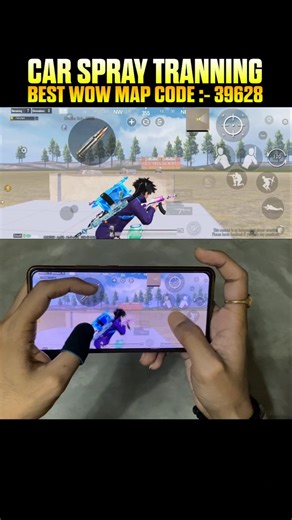 CAR SPRAY TRANNINGBEST WOW MAP CODE :- 39628 in PUBG BGMI ✅ #bgmi #pubgmobile #bgmishorts