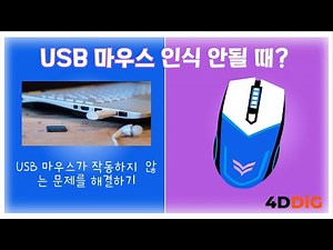 윈도우에서 USB 마우스가 작동하지 않거나 인식되지 않는 문제를 해결하기
