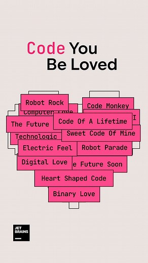 🎵If you were to dedicate a love song to our products, which one would that be? Share the song titles that capture coding romance, from love at first line to breakpoint bliss 👇 ❤️ Love is in the air, and in our code! This Valentine’s Day, we’re celebrating the JetBrains tools that have made our coding dreams come true. #JetBrainsLoveSong #ValentinesDay #SweetCodeOMine #HeartShapedCode #CodeOfALifetime #IStandByUI #LoveIsInTheAir #OneLove | JetBrains