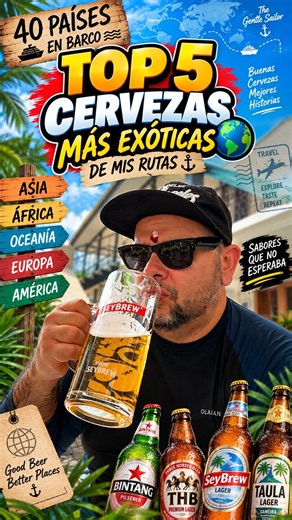 🚢 Las 5 cervezas más exóticas de mi vuelta al mundo trabajando a bordo 🍺 #shorts