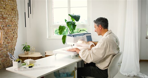 It’s never been easier to master free motion quilting than with the Celeste CX1. With the included-as-standard Intelligent Stitch Regulator with infrared edge detection your stitches will be perfectly equal, and you’ll quickly gain confidence with free motion patterns. With adjustable height settings and curved design, fabric flows smoothly under any of the three included presser feet. Discover new quilting potential: https://sewingcraft.brother.eu/en/products/machines/sewing-machines/advanced-s