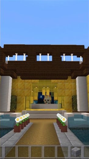 I MAKE MY OWN GOLDEN MENSION in minecraft #minecraft #shorts #build