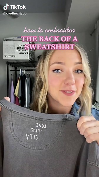 Embroidery Tutorial: How to Embroider the Back of a Sweatshirt