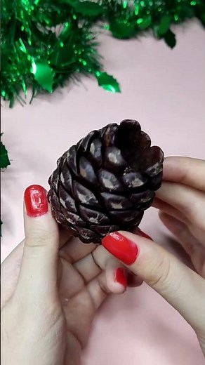 pine cone crafts - pine cone candles DIY - fati craft world