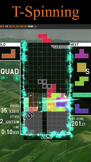 T Spinning in Tetra League #tetrio #gaming #shorts