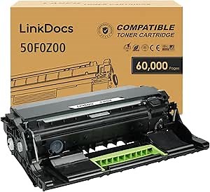 LinkDocs 50F0Z00 Remanufactured Imaging Unit Replacement for Lexmark 50F0Z00 Work for MS310 MX310 MS410 MX410 MS510 MX510 MX511 MS610 MX610 MX611 Laser Printers 60000 Pages 1 Pack