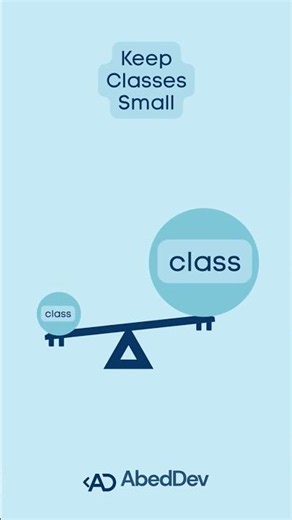 Keep Classes Small! Clean Code Principle Every Developer Needs #shorts
