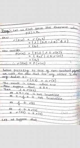 Spectral mapping theorem/unit 1st/4th sem/theory of linear operators/Pdf file link in description 👉