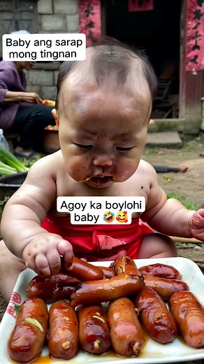Baby eating so cute #babyeating #babyeatingfood #cutenessoverload #AI | Anally Maravillas Enangkile