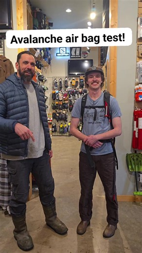 3.8K views · 34 reactions | ⚠️Pulled the pin on a local test run! We stopped by Local Supply with Jacob to put an avalanche backpack to the test before heading into the mountains. Safety first, always. #smithersbc #localsupply #backcountrylife #avalanchegear #mountainsafety xploresmithers | Xplore Smithers | Facebook