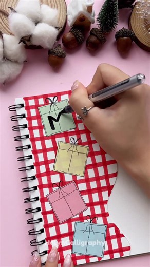 Halyn Calligraphy on Instagram: "Easy Idea for Front Page: Math 🎁"