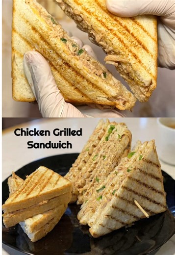 Delicious Creamy Chicken Mayo Grilled Sandwich Recipe
