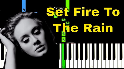 Adele - Set Fire To The Rain | EASY Piano Tutorial_155506