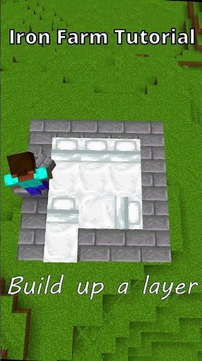 Super easy Iron farm without Zombies #shorts