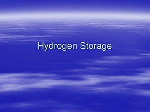 Hydrogen Storage - SlideServe