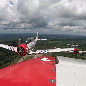 Watch Skytypers Air Show Team fly over Broome County ahead of Binghamton Airshow