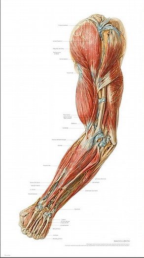 Bicep Movement 3D Anatomy Animation #biceps #anatomy