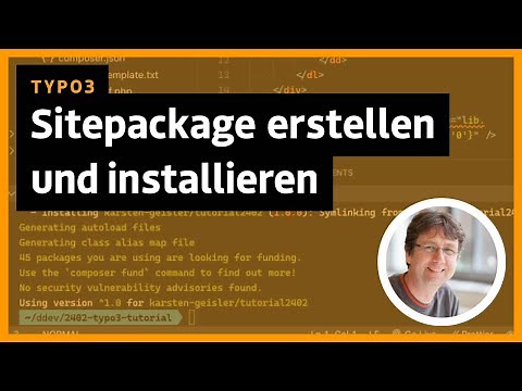 TYPO3: Sitepackage erstellen und installieren