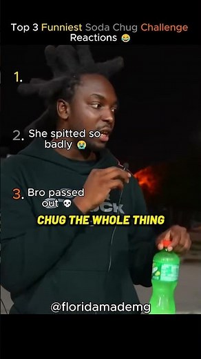 Top 3 Funniest Soda Chug Challenge Reactions 😂💥 | Must-See Fails! #shorts