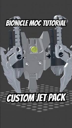 Lego How To Build a Custom Jetpack for your LEGO Bionicle! #moc