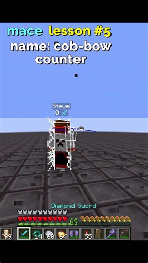 Minecraft mace lesson #5 (cobweb counter tech).