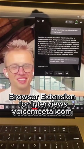 This AI answers QA interview questions perfectly 🤖 #voicemeetai