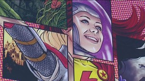 Comic Con mural unveiling at Boise Public Library
