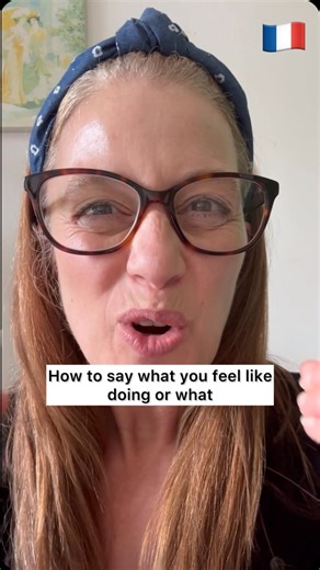 How to say what you feel like doing or eating or drinking in French 🍨🇫🇷 Speak better French now! I feel like/I fancy/I want to - J’ai envie de verb/noun I feel like going out tonight J’ai envie de sortir ce soir It’s a common alternative to using ’to want’ ‘vouloir’ Je veux sortir / J’ai envie de sortir ce soir I don’t want to go out tonight Je n’ai pas envie de sortir ce soir I fancy an ice cream J’ai envie d’une glace How do you say then, ‘I feel like watching TV tonight’ 📺 Write it in Fre