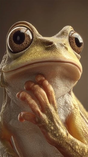 Frog Moving Slowly Animation 🐸 | Fun Animal Shorts