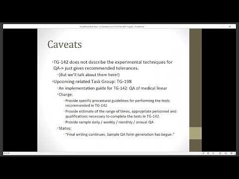 TG-142 Tips, Tricks and Modern Techniques.