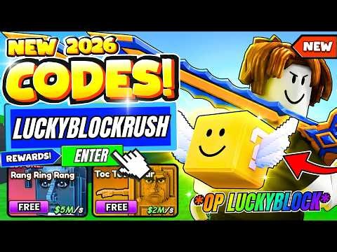 *NEW CODES* ALL WORKING CODES FOR LUCKY BLOCK RUSH CODES IN 2026! ROBLOX LUCKY BLOCK RUSH CODES