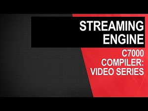 C7000 compiler: streaming engine