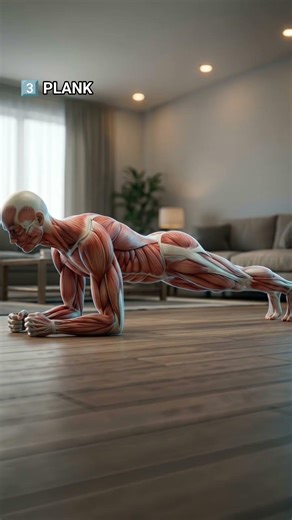 3️⃣ PLANK | best exercises for building deep core strength, stability, and full-body control.