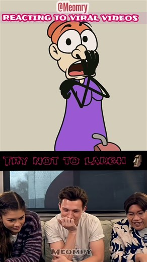 Tomholland Reacting to Viral videos part 83 #tomholland#funny#trytoluagh#reaction