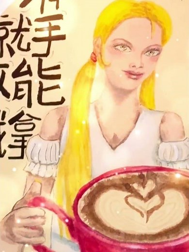 コーヒーイラスト100枚チャレンジ #008｜誰でも作れるカフェラテ ☕🥛Coffee Illustration Challenge #008 | Anyone Can Make a Latte ☕🥛