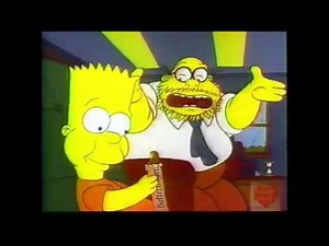Butterfinger Ice Cream Bars | Television Commercial | 1991 | The Simpsons