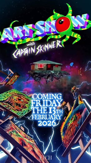 I made an art show that is one part Bob Ross two parts alien abduction and three parts commander mark! (PBS drawing show) Premiering on @etchfilm you can subscribe for a couple bucks and new episodes will start raining down on your head! If you liked drawing with skinner I did with @alphasixty you will love this🦇🦇 | The Art Of Skinner