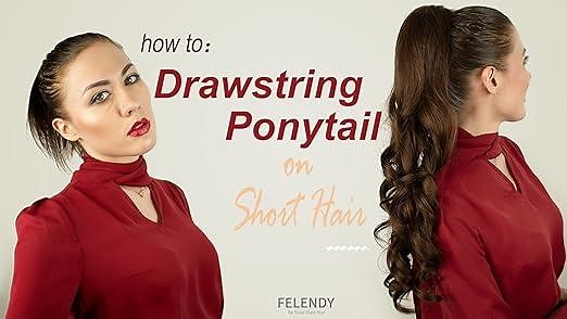 How To: Drawstring Ponytail on Short Hair