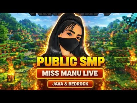 Minecraft Public SMP Live 🔴 | Join Now Java + Bedrock | 24/7 Survival Fun