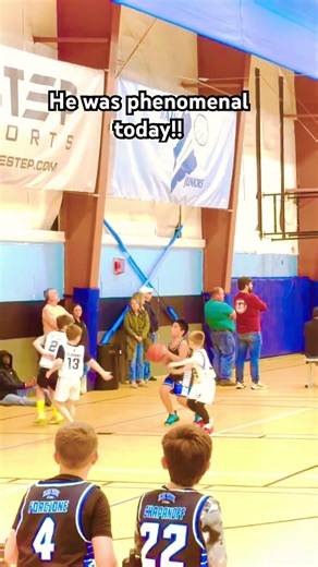 8 yo plays great with 4th and 5th graders! #nba #basketball #AAU #goat
