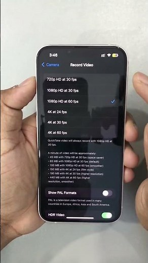 Apple iPhone 13, 14 Best Camera Settings #shorts #236shorts