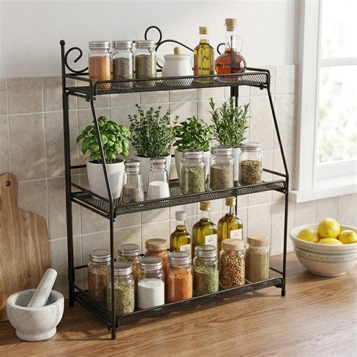 Aesthetic 3-tier Kitchen Countertop Organizer - Etsy