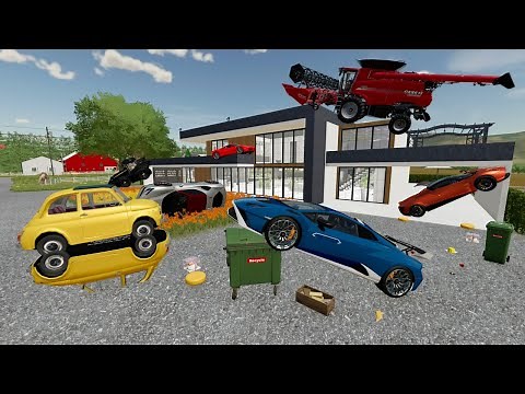 Millionaires Mansion and Racecars are Destroyed | Farming Simulator 22