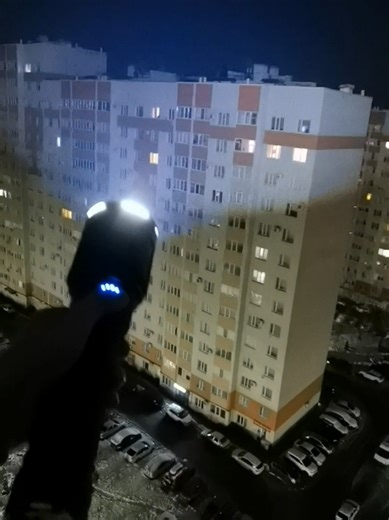 14 этаж. Ночь. И у меня просто нет слов ‼️ Ультра мощный Фонарь