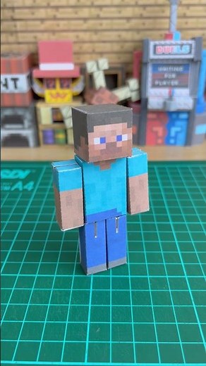 I’m bringing back my very first papercraft — Steve! #minecraft #papercraft #diy #artandcraft