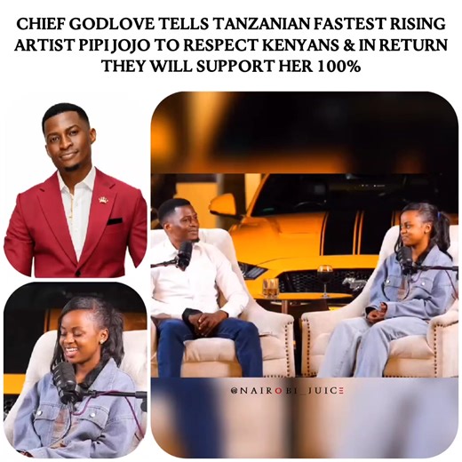 Chief Godlove tells Tanzanian fastest rising artist Pipi Jojo to respect Kenyans & in return they will support her 100% 🎥: ChiefGodlove Billionaire | Nairobi Juice