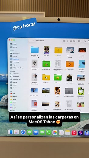 Al fin podemos personalizar las carpetas de MacOS con colores, iconos y hasta emojis!! Y lo mejor: los colores de las carpetas de pueden usar como etiquetas de Finder #macostahoe #wwdc25 #apple #appleevent | Hipertextual | Facebook
