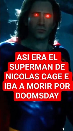 Asi era el #superman de #nicolascage #justiceleague #henrycavill #batman #dc #shorts #timburton #yt